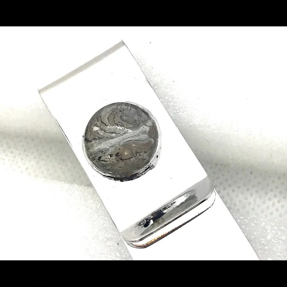 Handmade money clip silver plated